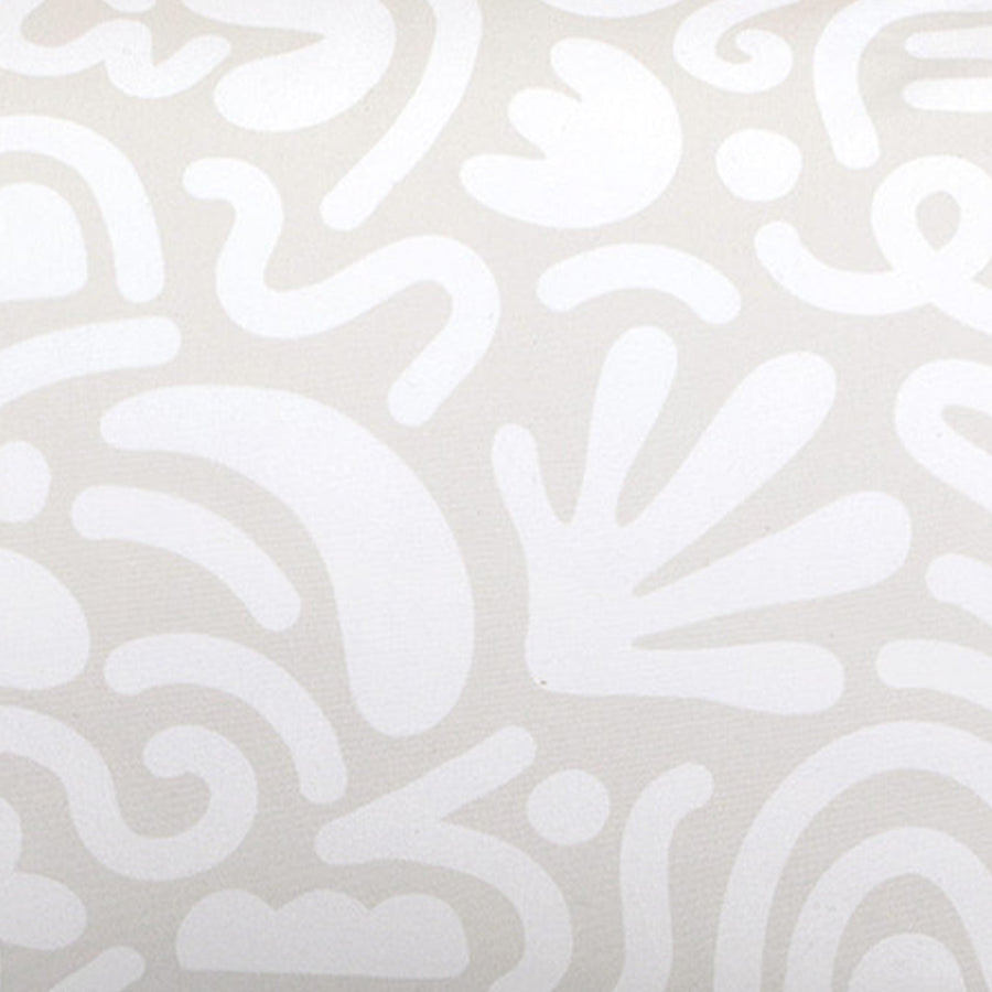 Cream Retro Squiggles